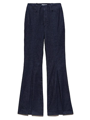 Petite Pixie Pleat Denim Pants