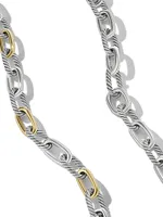 Madison® Chain Necklace Sterling Silver with 18K Yellow Gold