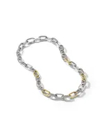 Madison® Chain Necklace Sterling Silver with 18K Yellow Gold