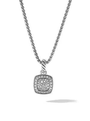 Petite Albion® Pendant Necklace with Pavé Diamonds