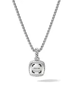 Petite Albion® Pendant Necklace with Pavé Diamonds