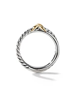 Petite X Ring Sterling Silver