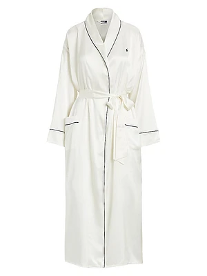 Belted Silk-Blend Robe