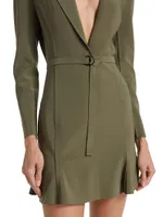 Belted Long-Sleeve Minidress