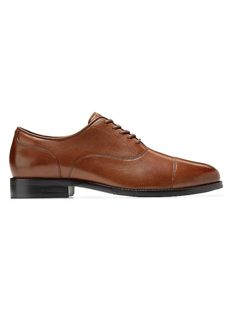 Broadway Leather Cap-Toe Oxfords