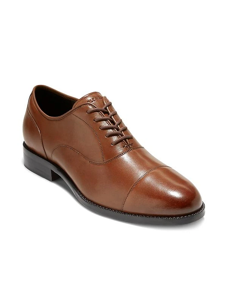 Broadway Leather Cap-Toe Oxfords