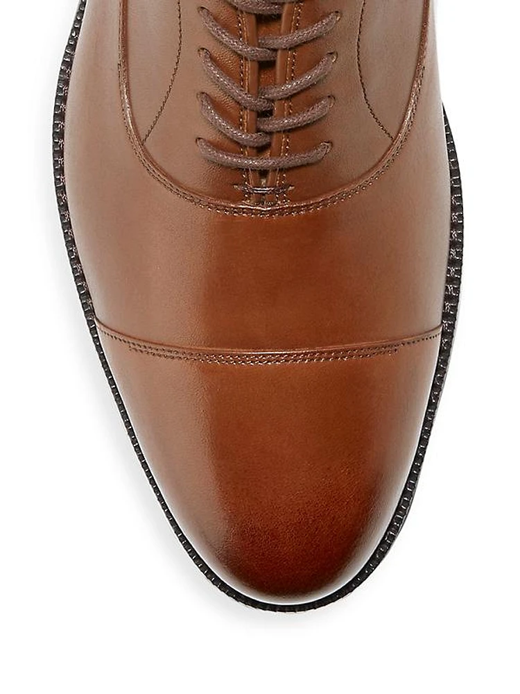 Broadway Leather Cap-Toe Oxfords