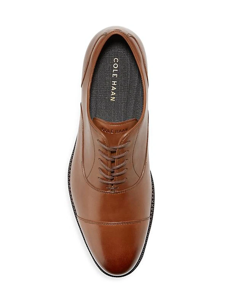 Broadway Leather Cap-Toe Oxfords