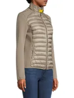 Olivia Knit-Sleeve Jacket