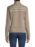 Olivia Knit-Sleeve Jacket