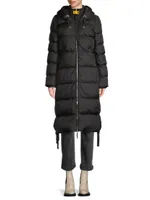 Panda Quilted Long Coat