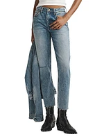 Wren High-Rise Distressed Slim-Fit Jeans