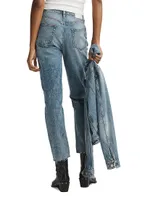 Wren High-Rise Distressed Slim-Fit Jeans