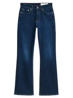 Peyton Mid-Rise Boot-Cut Jeans