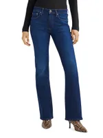 Peyton Mid-Rise Boot-Cut Jeans