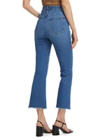 Casey Flared Ankle-Crop Jeans