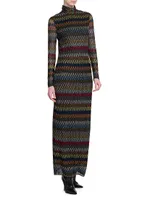 Cut-Out Knitted Maxi Dress