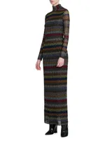 Cut-Out Knitted Maxi Dress