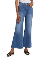 Le Slim Palazzo Drizzle High-Rise Stretch Jeans