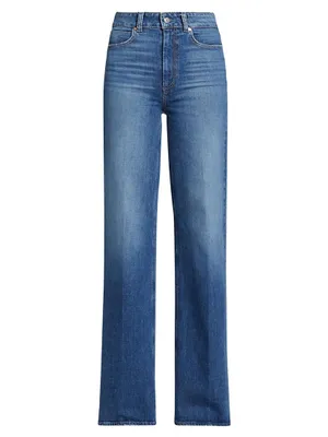 Sasha High-Rise Stretch Wide-Leg Jeans