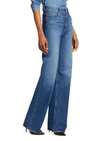 Sasha High-Rise Stretch Wide-Leg Jeans