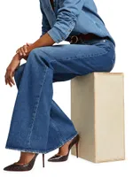 Sasha High-Rise Stretch Wide-Leg Jeans