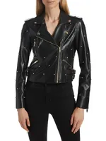 Audrina Pearl Moto Jacket