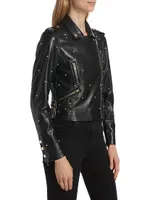 Audrina Pearl Moto Jacket