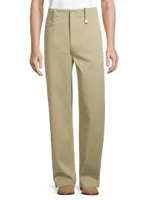 Cotton Wide-Leg Pants