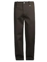 Straight-Leg Cotton Trousers