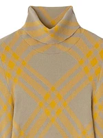 Check Wool-Blend Sweater