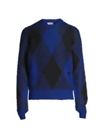 Argyle Check EKD Wool Sweater