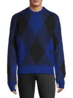 Argyle Check EKD Wool Sweater