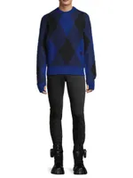 Argyle Check EKD Wool Sweater