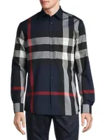 Summerton Check Button-Front Shirt