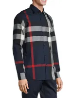 Summerton Check Button-Front Shirt