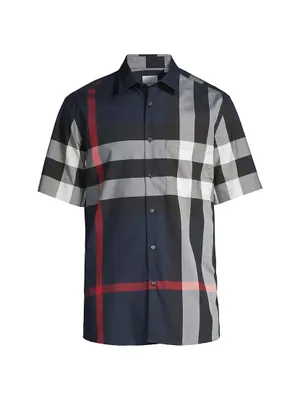 Summerton Check Button-Front Shirt