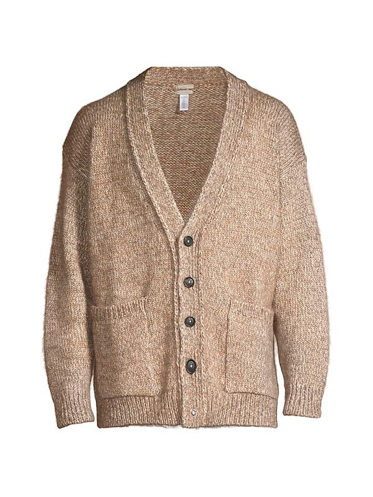 Wool-Blend Oversized Cardigan