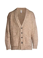 Wool-Blend Oversized Cardigan