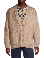 Wool-Blend Oversized Cardigan