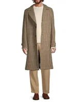 Rain2 Houndstooth Wool Coat