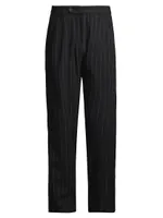Strallo2 Pinstriped Wool Trousers