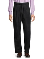 Strallo2 Pinstriped Wool Trousers