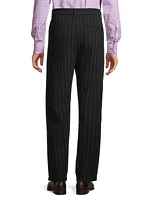 Strallo2 Pinstriped Wool Trousers