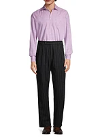 Strallo2 Pinstriped Wool Trousers