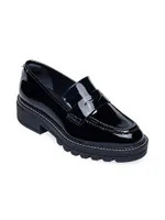 Chandler Soft Patent Lug Sole Loafers