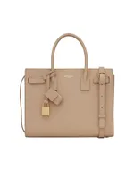 Sac De Jour Baby Top Handle Bag  In Grained Leather