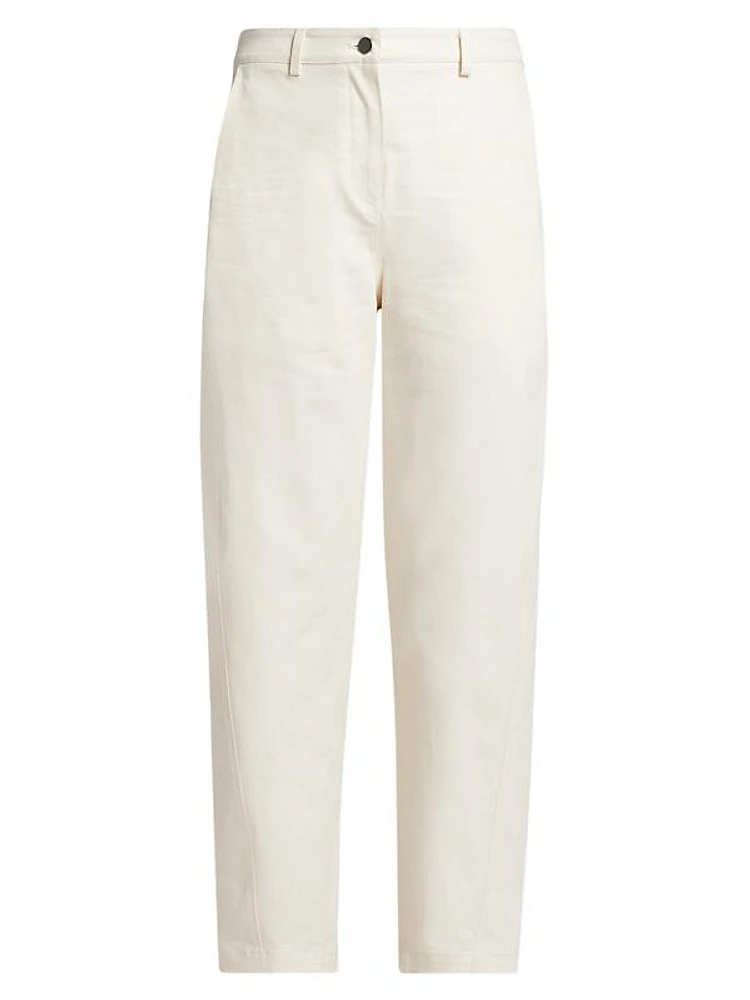 Wooster Wide-Leg Canvas Pants