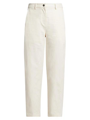 Wooster Wide-Leg Canvas Pants