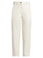 Wooster Wide-Leg Canvas Pants